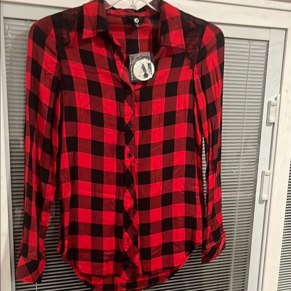 A&I Red and Black Plaid Shirt